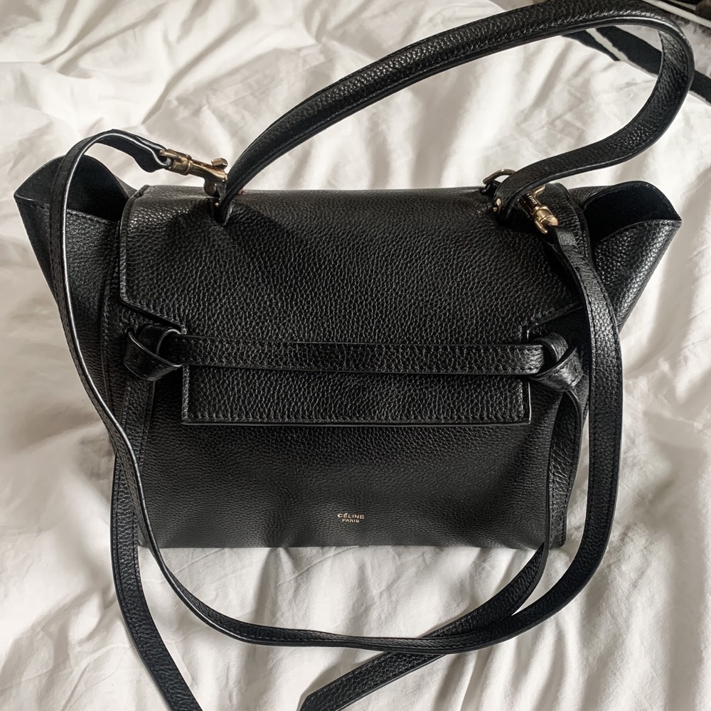 CELINE NANO BELT BAG IN BLACK